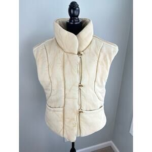NWOT Free People Roll With Us Puffer Vest Ivory-Small